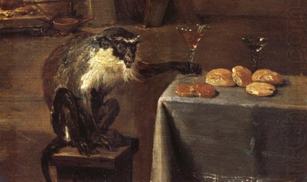 Details of Monkeys in a Tavern, David Teniers